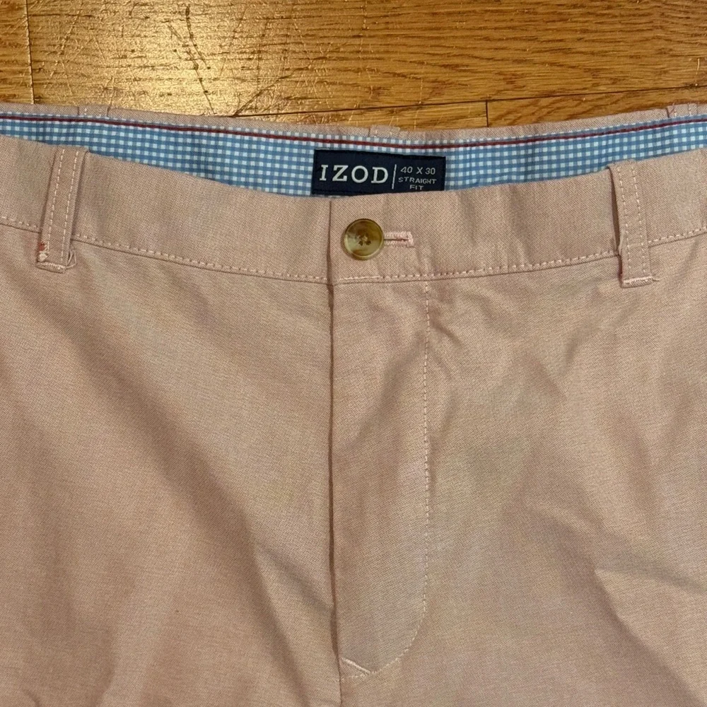 Men's Classic Pink Pants - IZOD -‎ 40x30